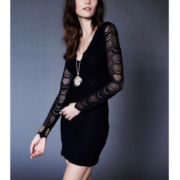 Nightcap Clothing x Free People Dresses & Skirts - FREE PEOPLE Party Dress Intricate Draped Mini Gown